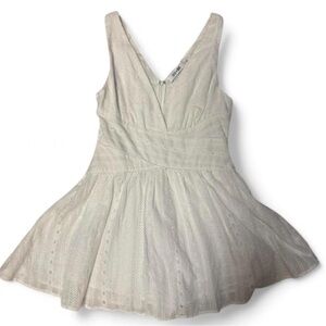 DO+BE White Eyelet Sleeveless Romper Dress size large